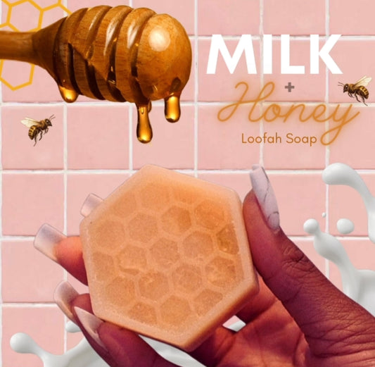 Milk + Honey Loofah Soap