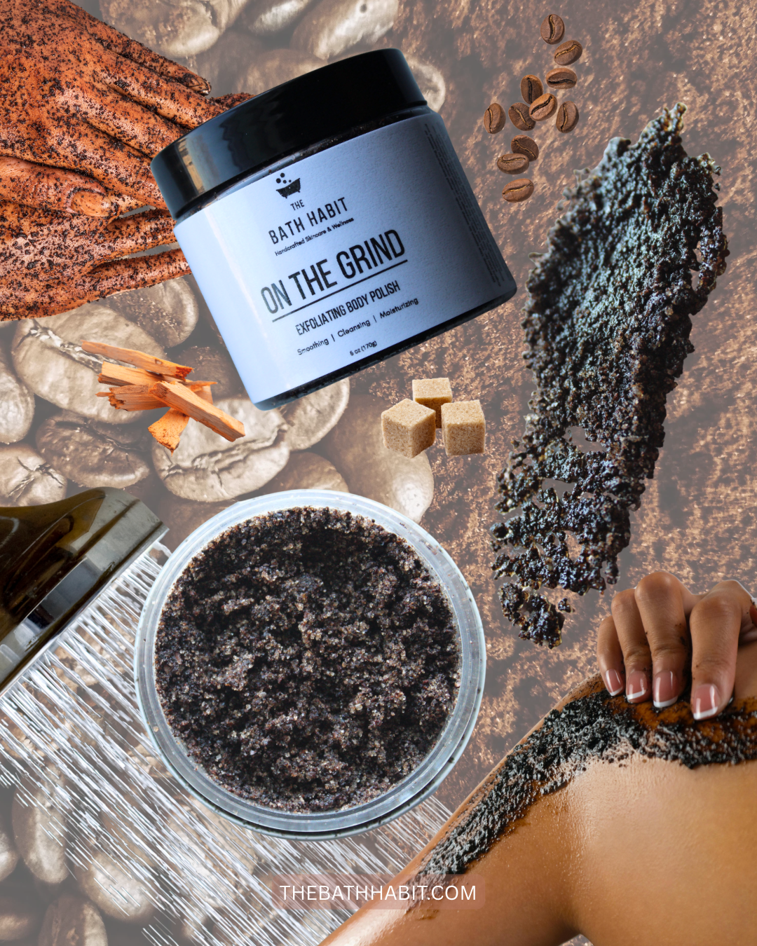 On The Grind Coffee + Brown Sugar Body Scrub